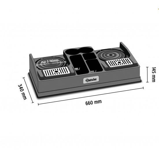 Coffee station για 2 κανάτες Bartscher 190154