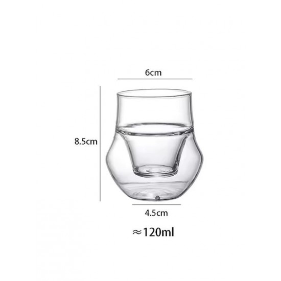 Ποτήρι με διπλότοιχο γυαλί-Βelogia sg 040002 120ml