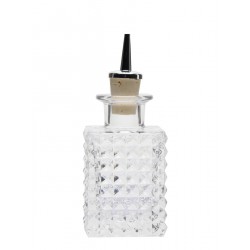 Μπουκάλι Dash Bottle Τετράγωνο με Κεραστήρι Φελλού 150ml