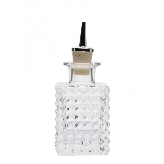 Μπουκάλι Dash Bottle Τετράγωνο με Κεραστήρι Φελλού 150ml