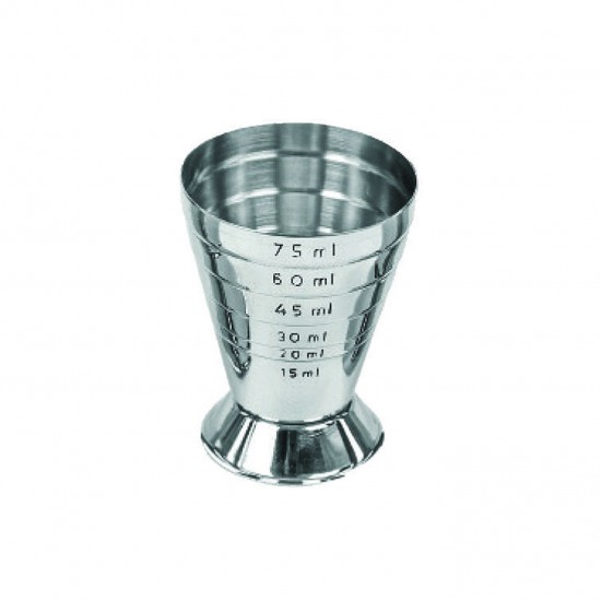 Μεζούρα 6 Διαβαθμίσεων Inox 15-75ml