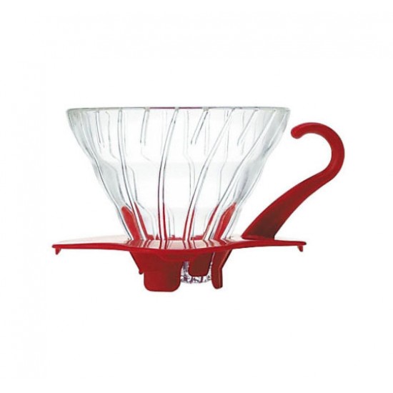 Hario Glass Coffee Dripper V60 01 Red