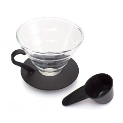 Γυάλινο Dripper με Μεταλλικό Φίλτρο Yama Tgd-4