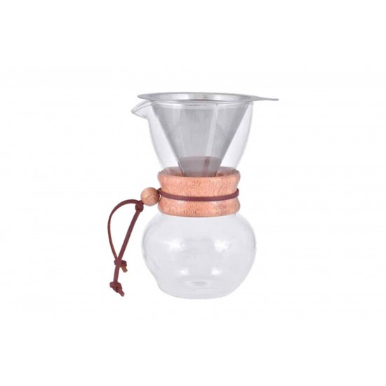 Pour Over με Ξύλινο Χερούλι Belogia pow 402004 800ml 