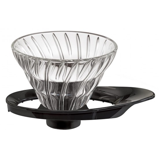 Hario Glass Coffee Dripper V60 01 Black/White