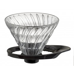 Hario V60 Glass Dripper 02 Black/White