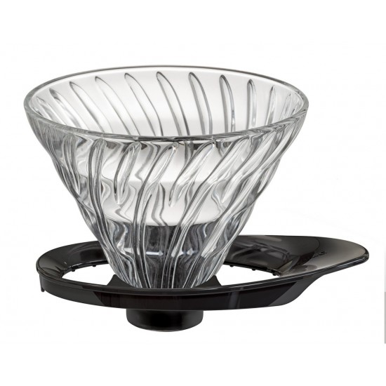 Hario V60 Glass Dripper 02 Black/White