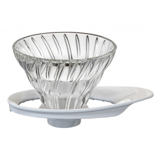 Hario Glass Coffee Dripper V60 01 Black/White