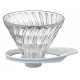Hario V60 Glass Dripper 02 Black/White