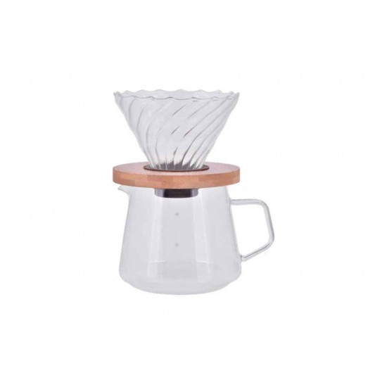 Γυάλινο Κλασικό Coffee Dripper Σετ Belogia cdg 402