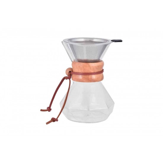 Pour Over Octagon με Ξύλινη Λαβή Belogia pow 402006 400ml 