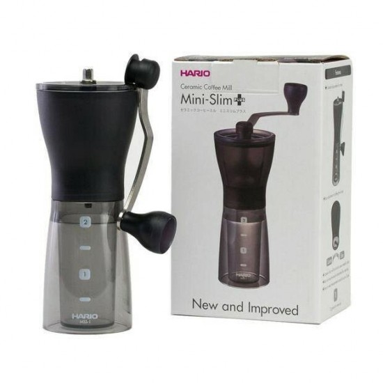 Hario Ceramic Coffee Mill Mini-Slim Plus - Χειροκίνητος Κεραμικός Μύλος Hario