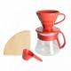 Hario V60 Colour Dripper & Pot Red