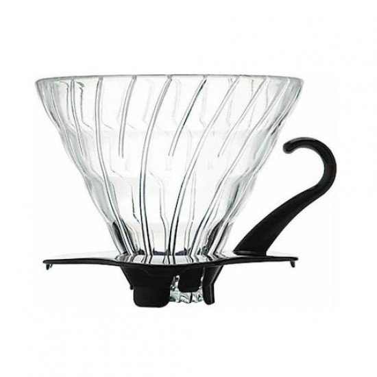Hario Glass Coffee Dripper V60 02 Black