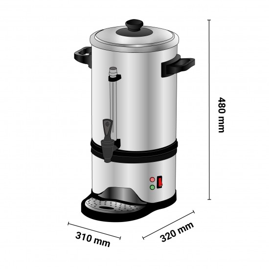 Βραστήρας Για Καφέ Φίλτρου 6,8lt, A190148 Regina Pro Plus 40T Bartscher