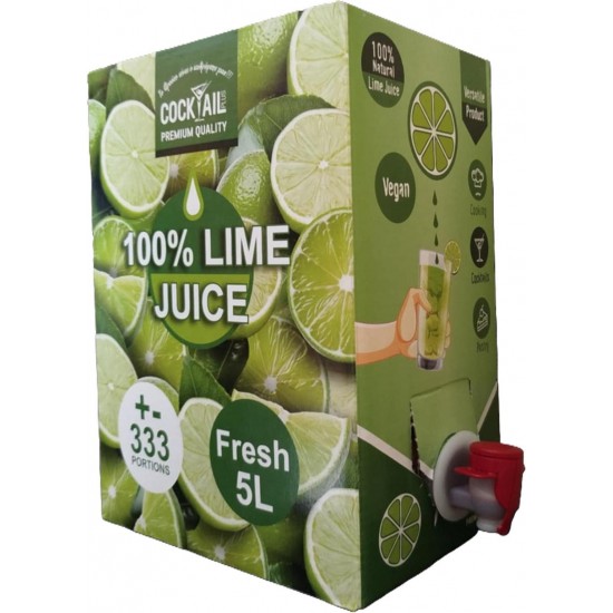Cocktail Plus Χυμός Lime Ασκός 5L