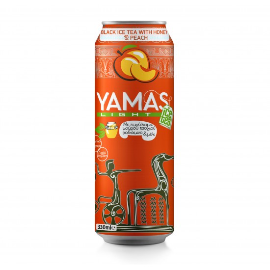 Ice Tea Yamas Light Μαύρο Τσάι με Χυμό Ροδάκινο & Μέλι 330ml